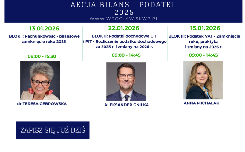 Bilans i podatki 2025 online!