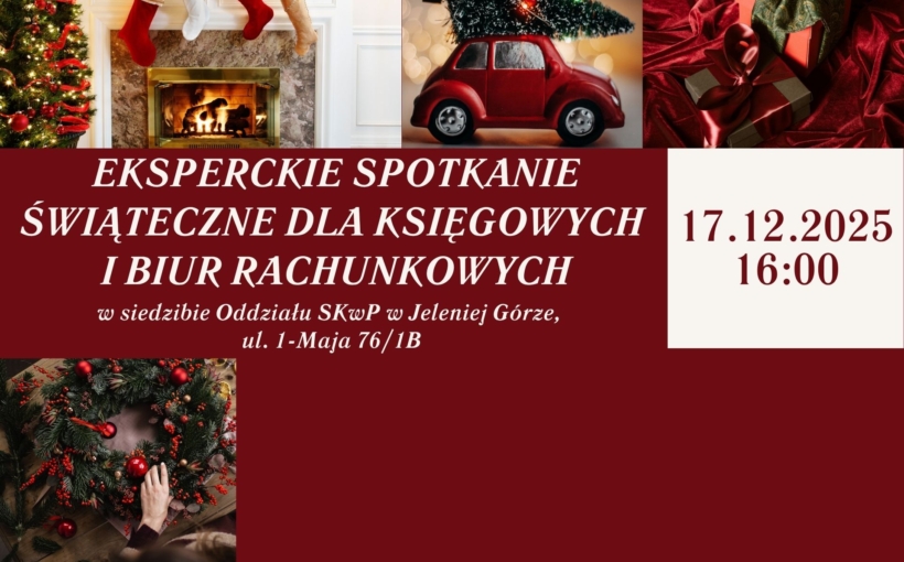 Eksperckie spotkanie świąteczne dla księgowych i biur rachunkowych