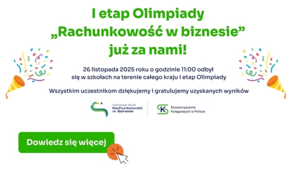 Olimpiada SKwP dla uczniów szkół średnich - „Rachunkowość w biznesie”