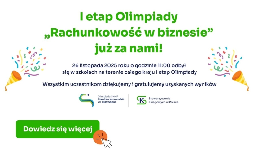 Olimpiada SKwP dla uczniów szkół średnich - „Rachunkowość w biznesie”