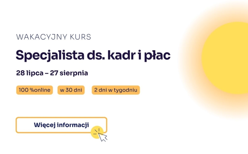 Zostań kadrową w 30 dni! 🏖️